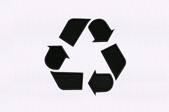 Arrows Recycle Symbol: A Thoughtful Embroidery Touch for Meaningful Gifts