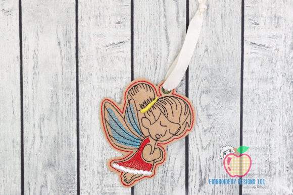 Beautiful Angel ITH Ornament: Design Review for Small Business Merch
