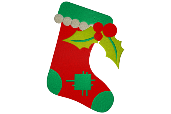 Christmas Sock: A Boutique Sweatshirt Embroidery Review