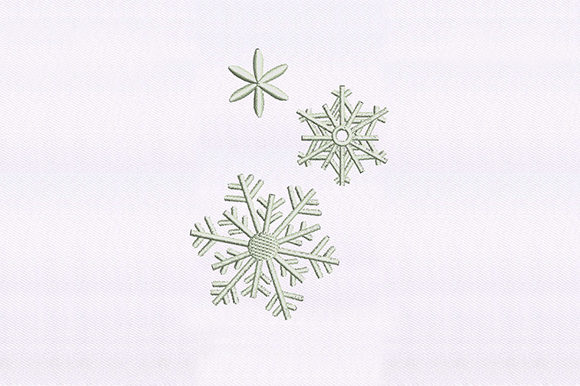 Crystalized Snowflakes Design