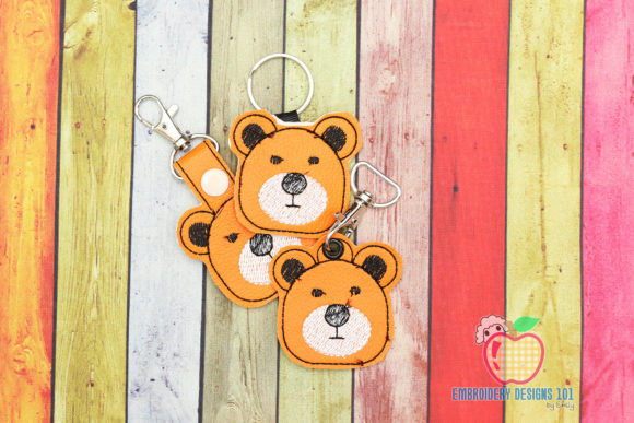 Cute Bear Face ITH Snaptab Keyfob Review for Gift Shops
