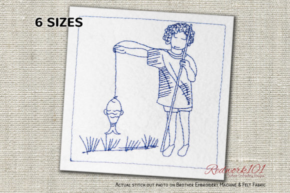 Great Catch Fishing Embroidery Design