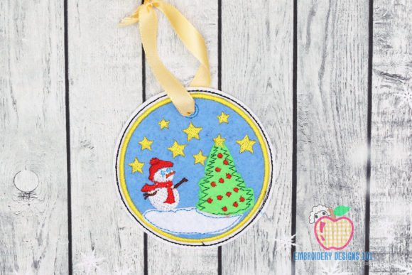Snowman with Christmas Tree ITH Ornament Review