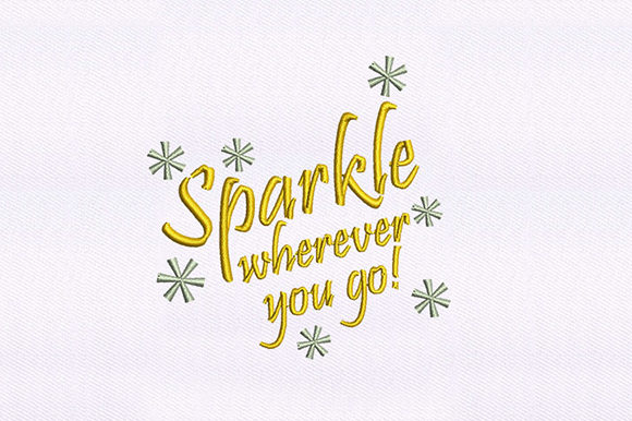 Sparkling Quote Design: A Thoughtful Embroidery Review