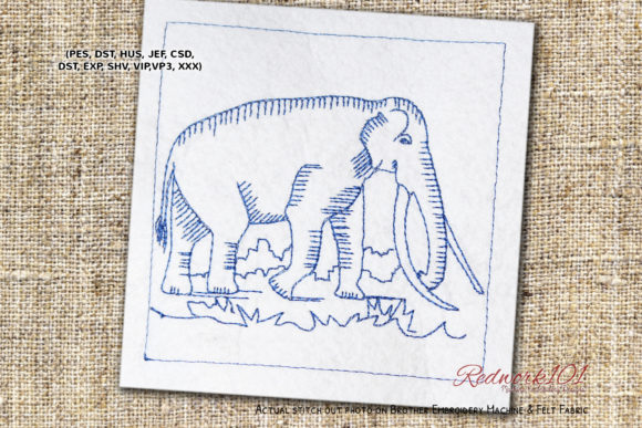 Straight-tusked Elephant Embroidery: A Hands-On Review