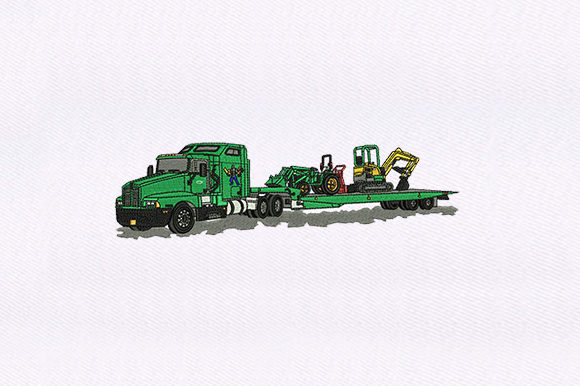Transporting Truck for Holiday and Seasonal Embroidery